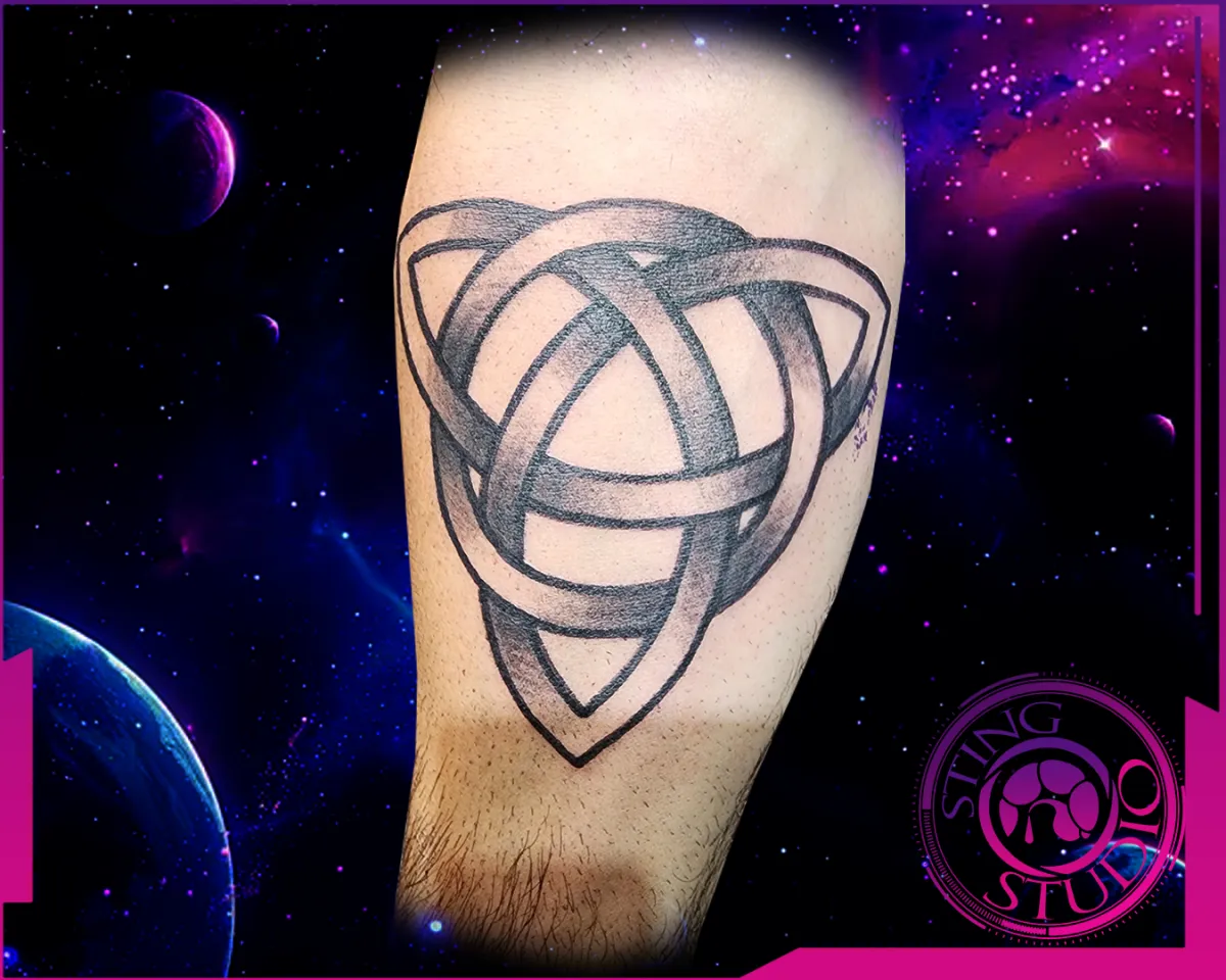 moonphase throat tattoo