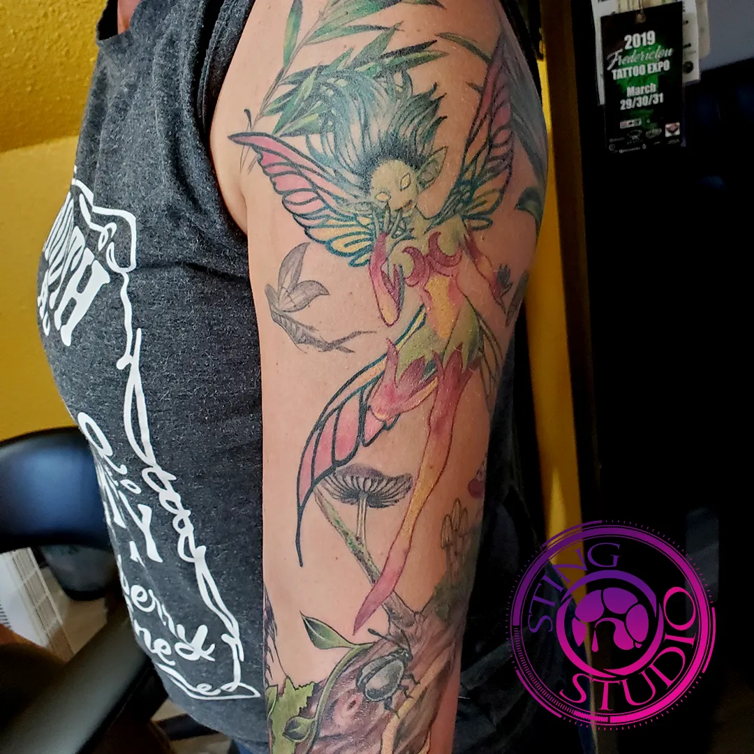 creepy fairy tattoo