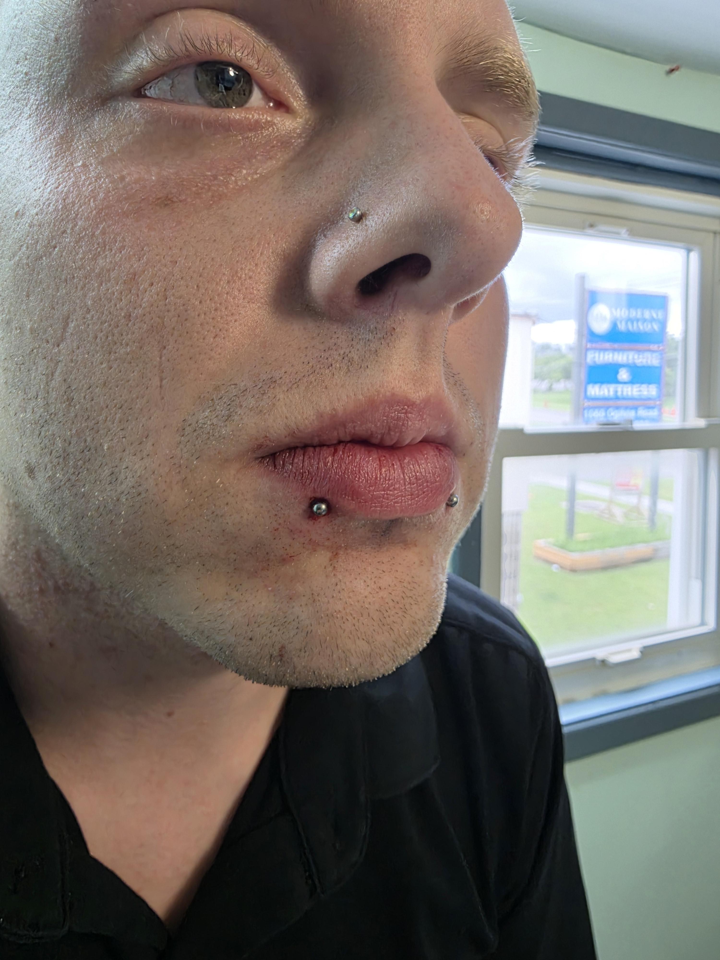 double snakebite piercing