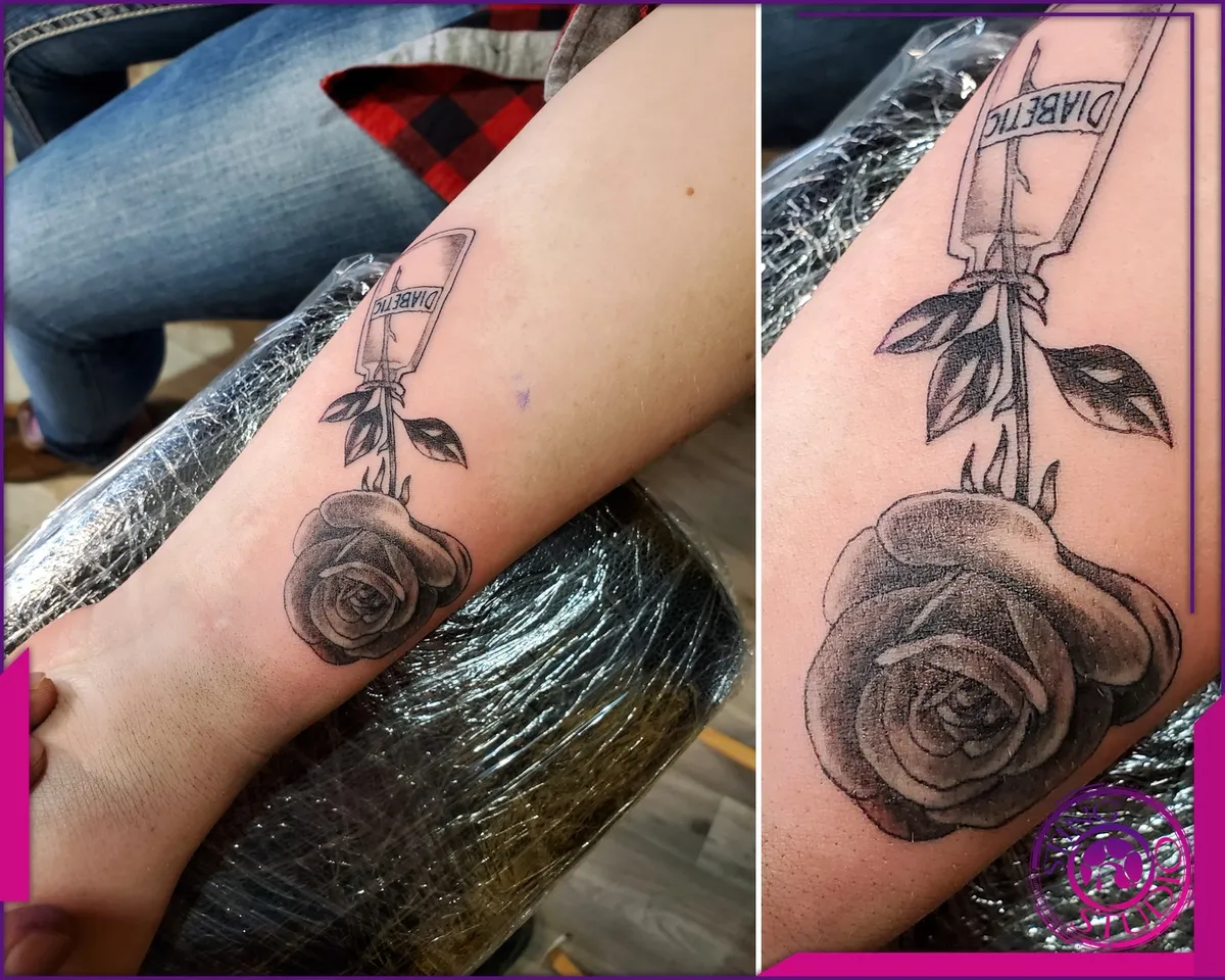 Black and grey tattoo by Sting Studio Ottawa