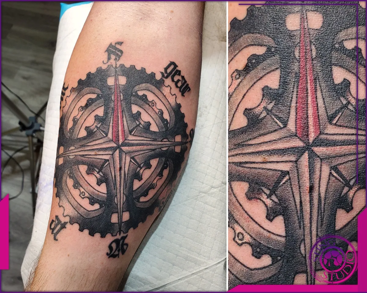 Black and grey tattoo by Sting Studio Ottawa
