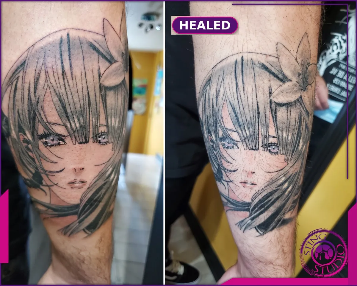 Black and grey tattoo by Sting Studio Ottawa