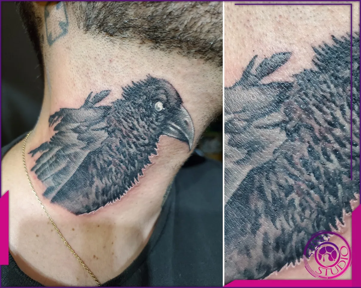 Black and grey tattoo by Sting Studio Ottawa