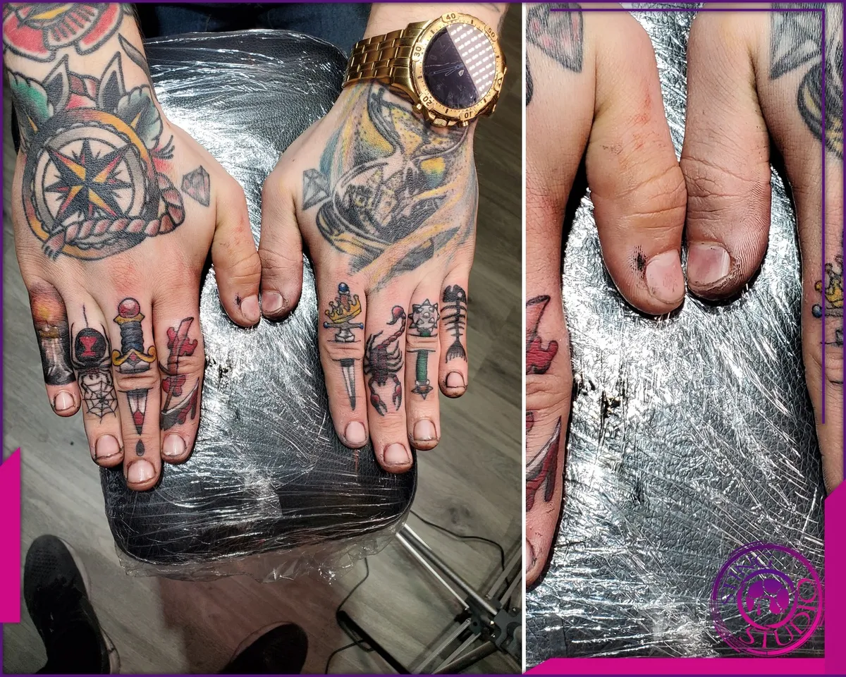 Black and grey tattoo by Sting Studio Ottawa