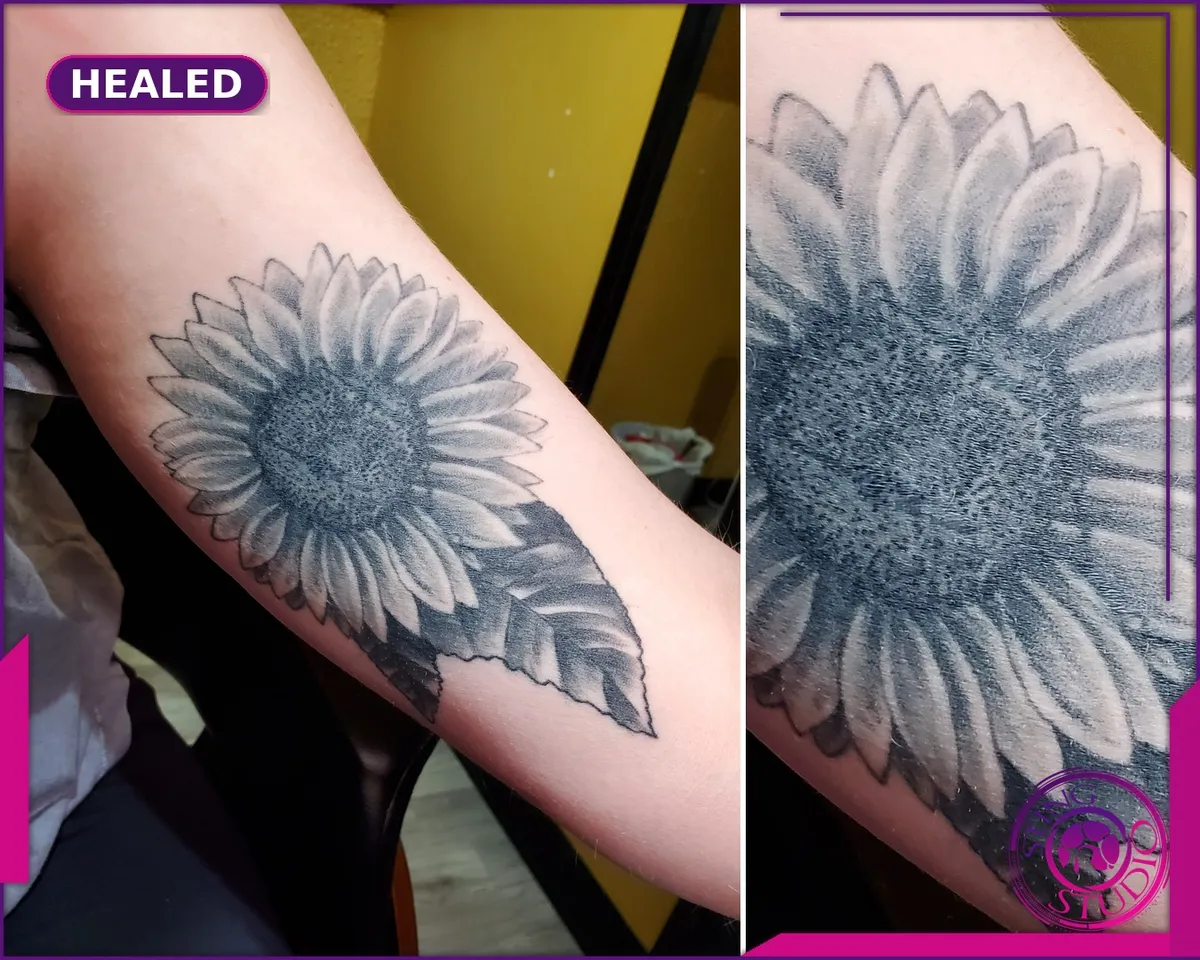 Black and grey tattoo by Sting Studio Ottawa