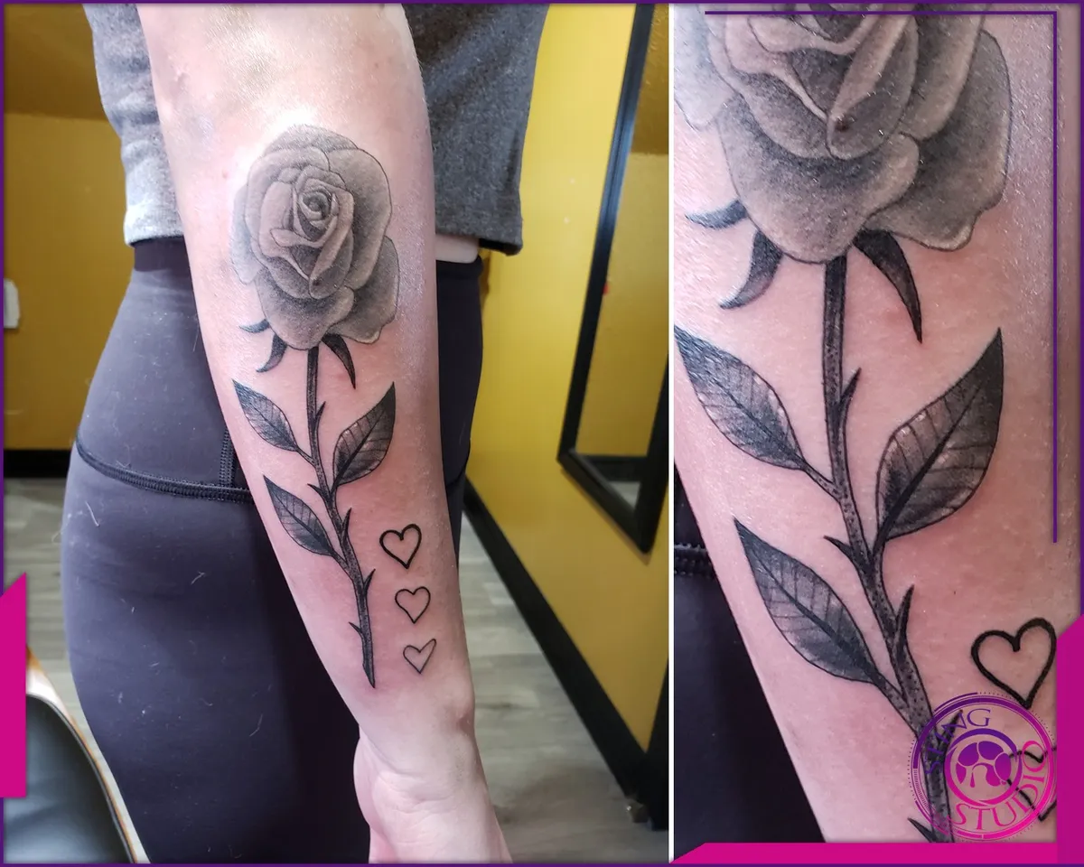 Black and grey tattoo by Sting Studio Ottawa