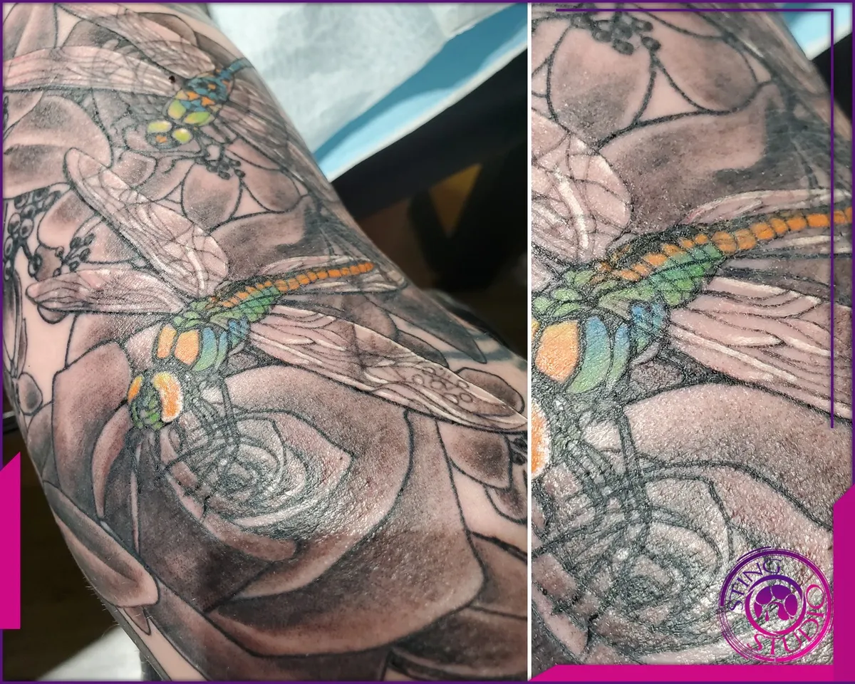 Black and grey tattoo by Sting Studio Ottawa