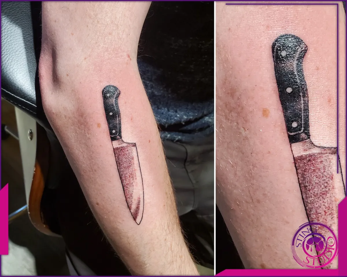Black and grey tattoo by Sting Studio Ottawa