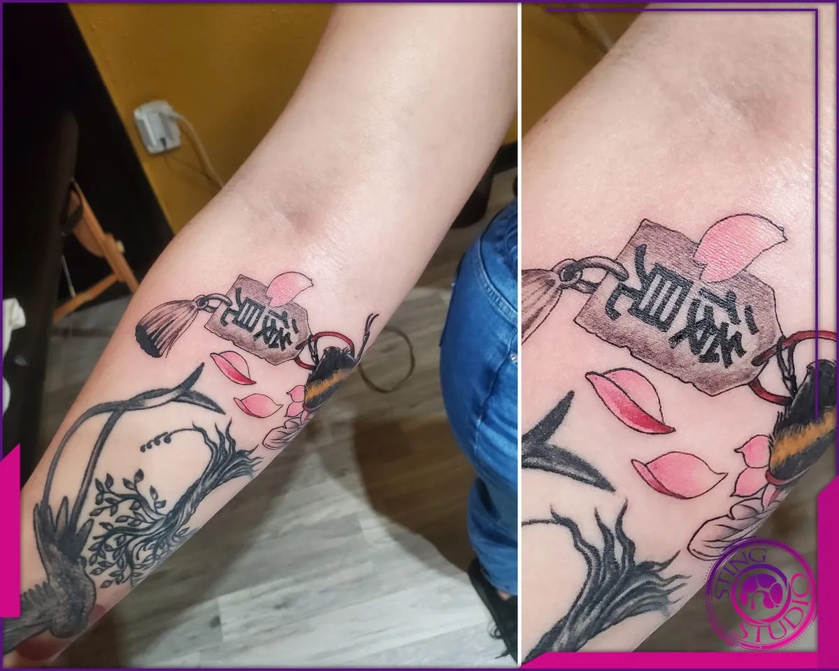 Black and grey tattoo by Sting Studio Ottawa