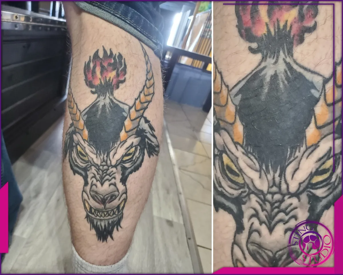 Black and grey tattoo by Sting Studio Ottawa