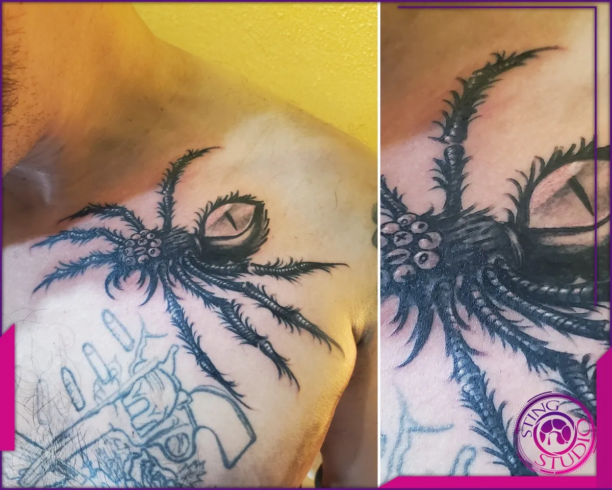 Black and grey tattoo by Sting Studio Ottawa