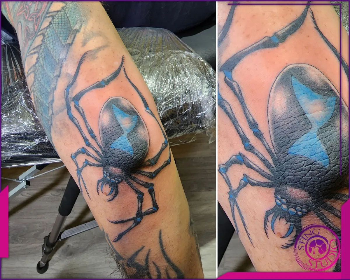 Black and grey tattoo by Sting Studio Ottawa