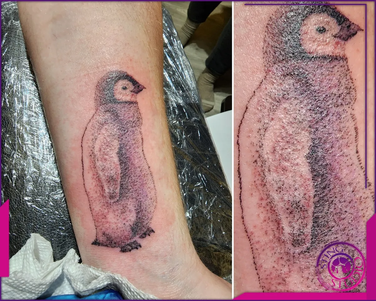 Black and grey tattoo by Sting Studio Ottawa