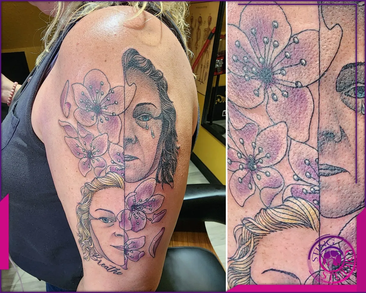 Black and grey tattoo by Sting Studio Ottawa