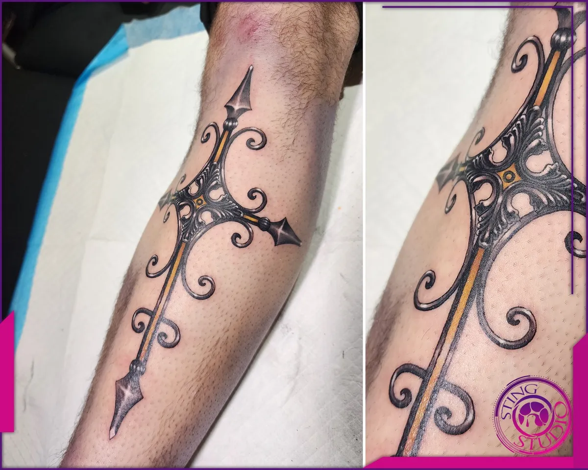 Black and grey tattoo by Sting Studio Ottawa