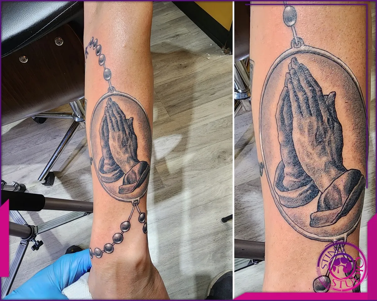 Black and grey tattoo by Sting Studio Ottawa