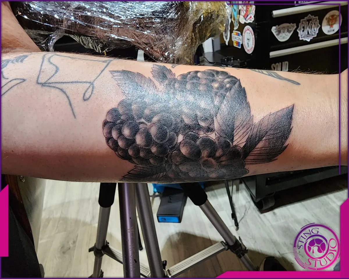 Black and grey tattoo by Sting Studio Ottawa