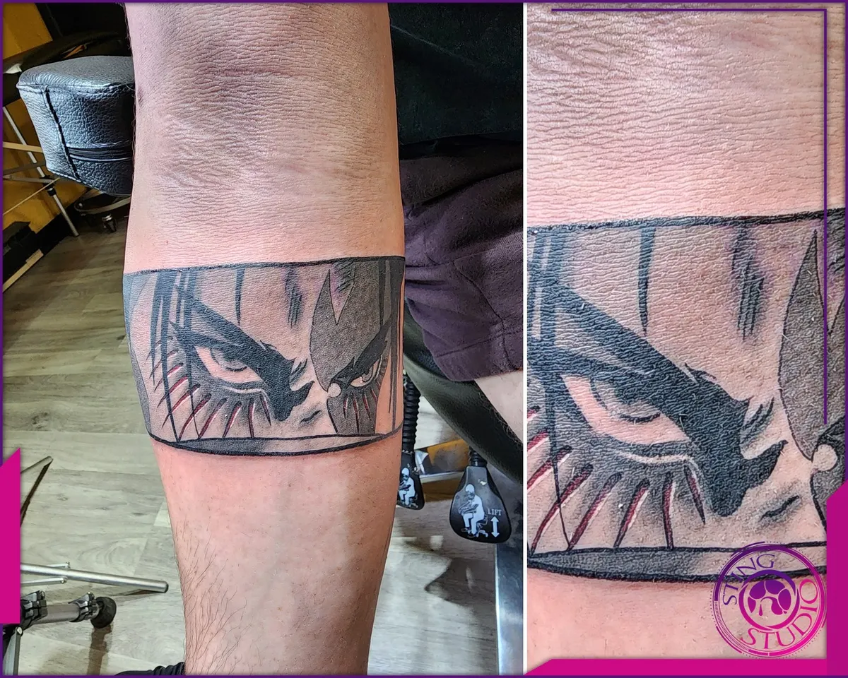 Black and grey tattoo by Sting Studio Ottawa