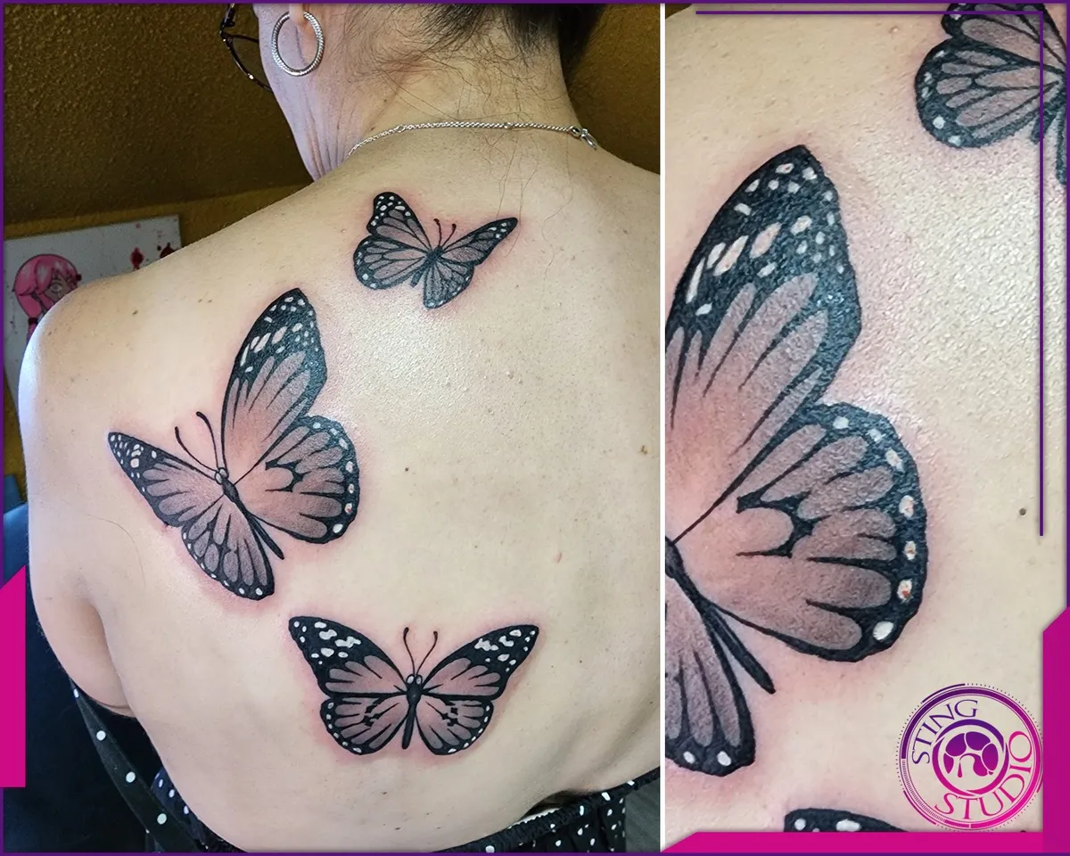 Black and grey tattoo by Sting Studio Ottawa