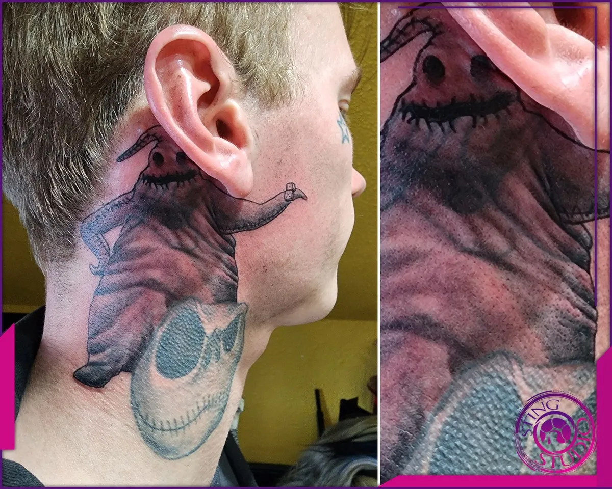 Black and grey tattoo by Sting Studio Ottawa