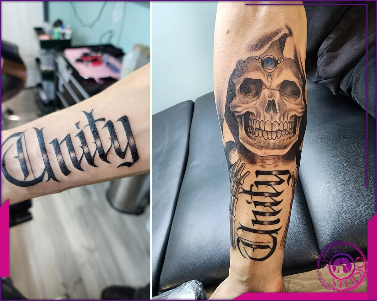 Black and grey tattoo by Sting Studio Ottawa