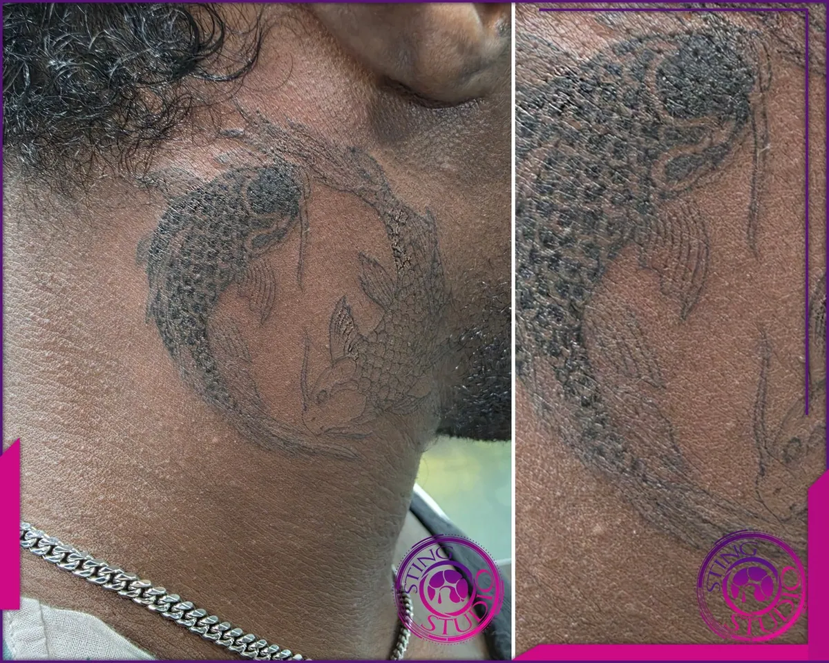 Black and grey tattoo by Sting Studio Ottawa