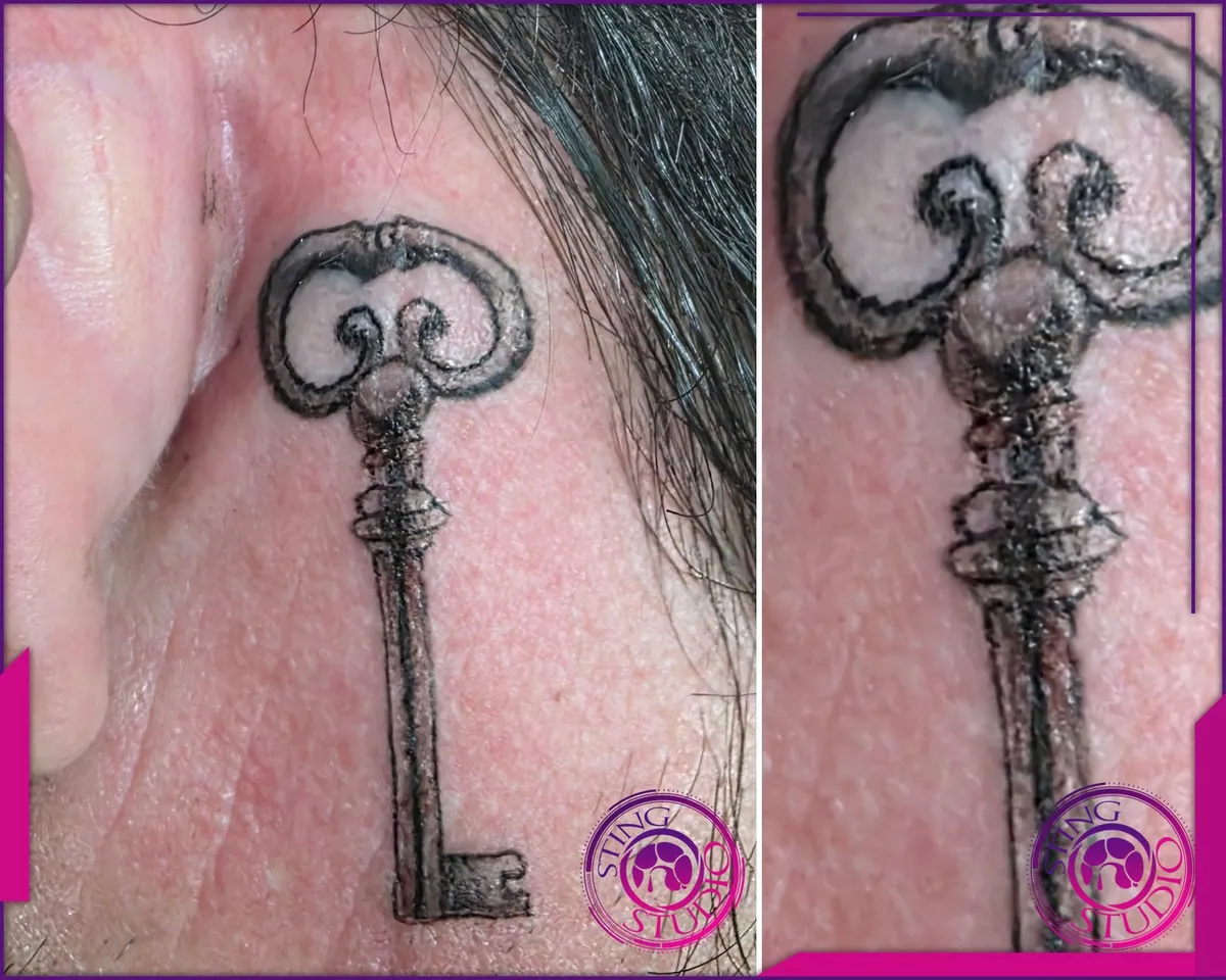 Black and grey tattoo by Sting Studio Ottawa