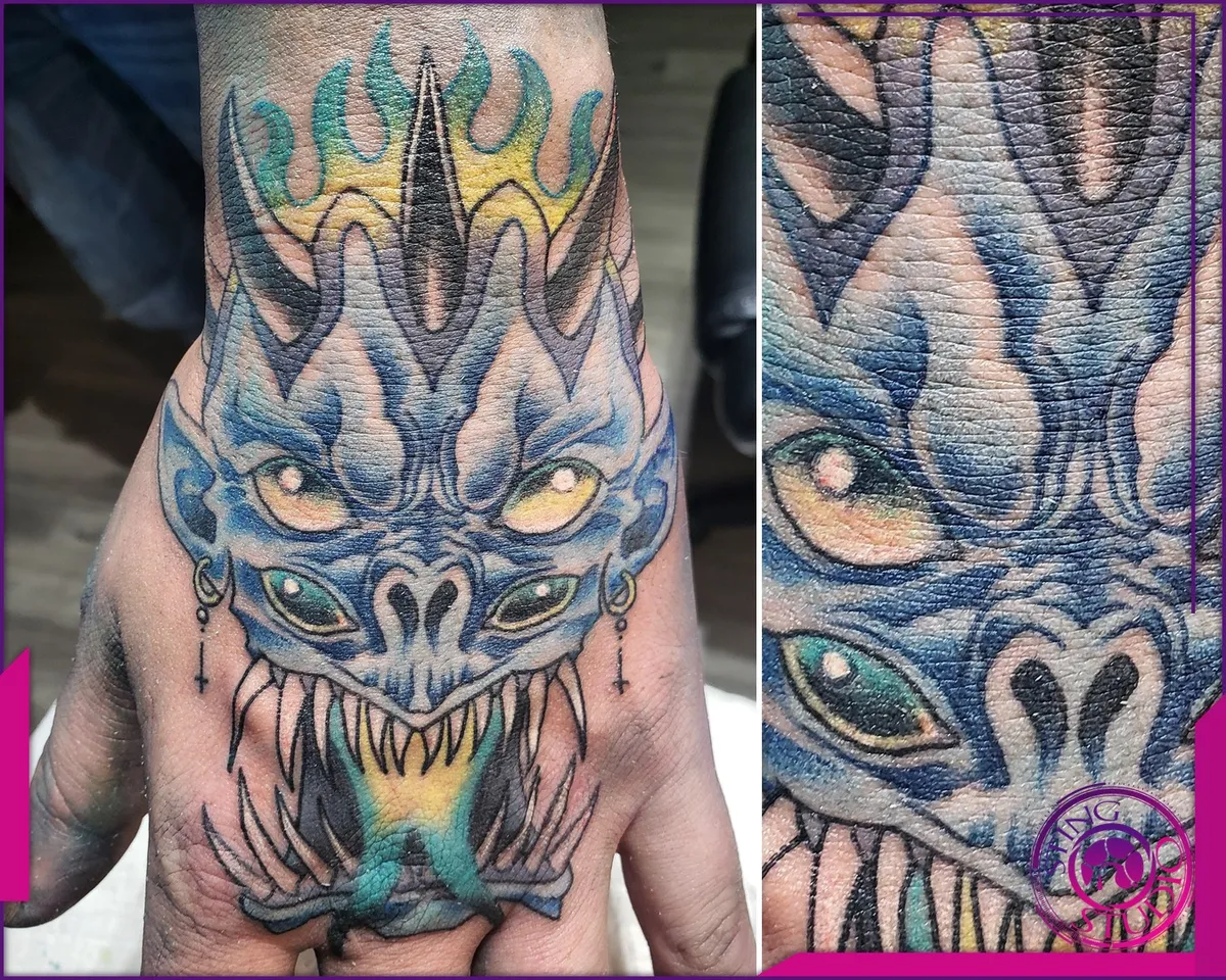 Colour tattoo by Sting Studio Ottawa