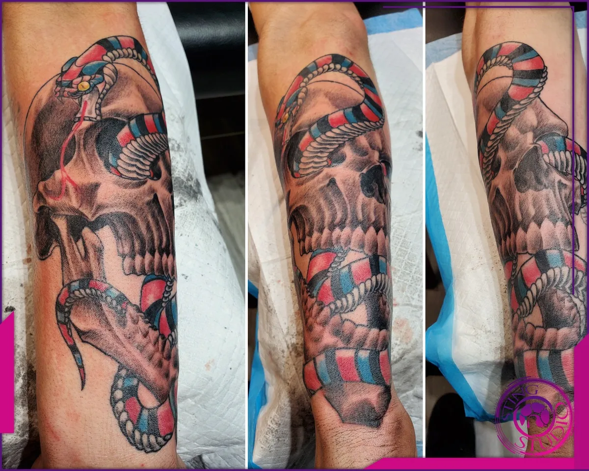Colour tattoo by Sting Studio Ottawa