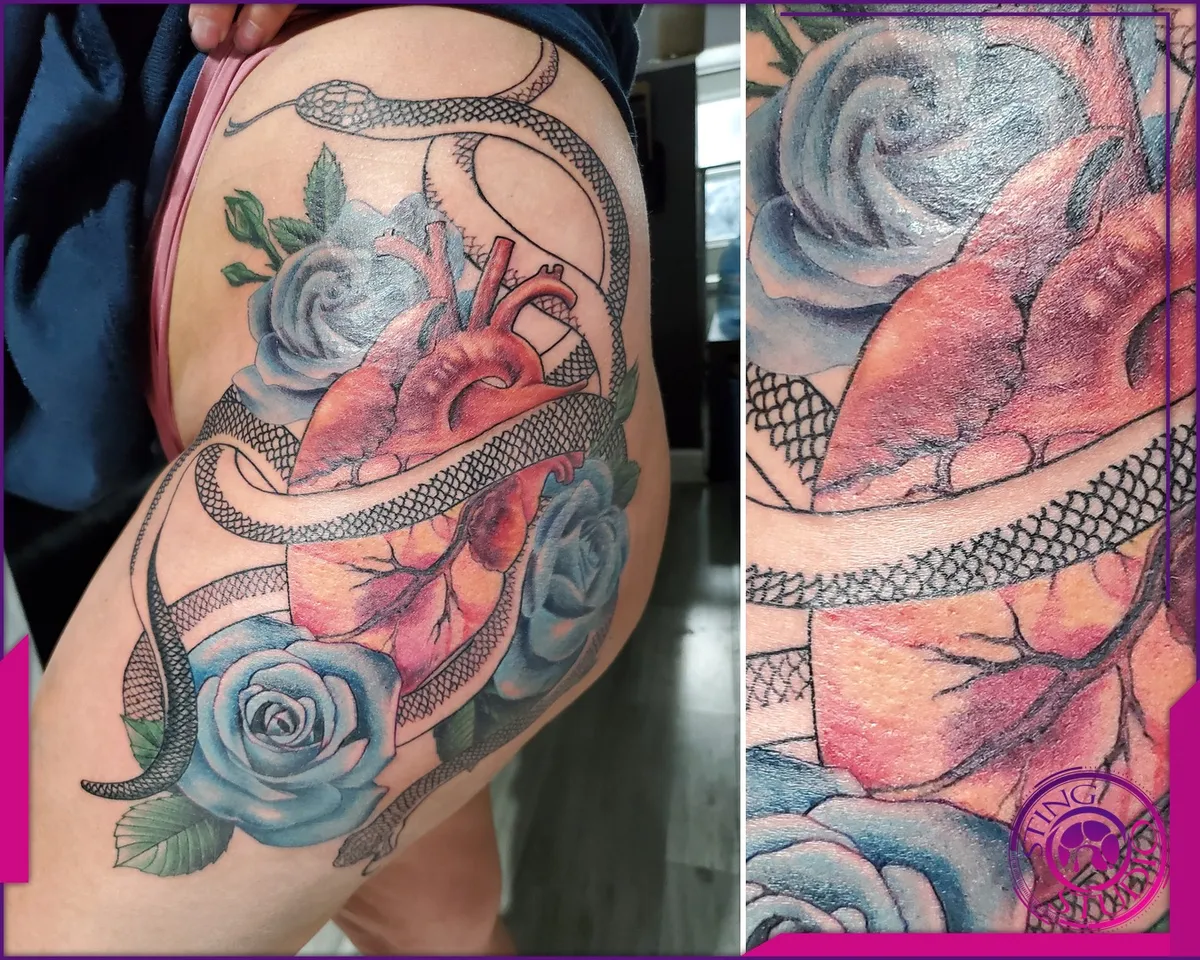 Colour tattoo by Sting Studio Ottawa