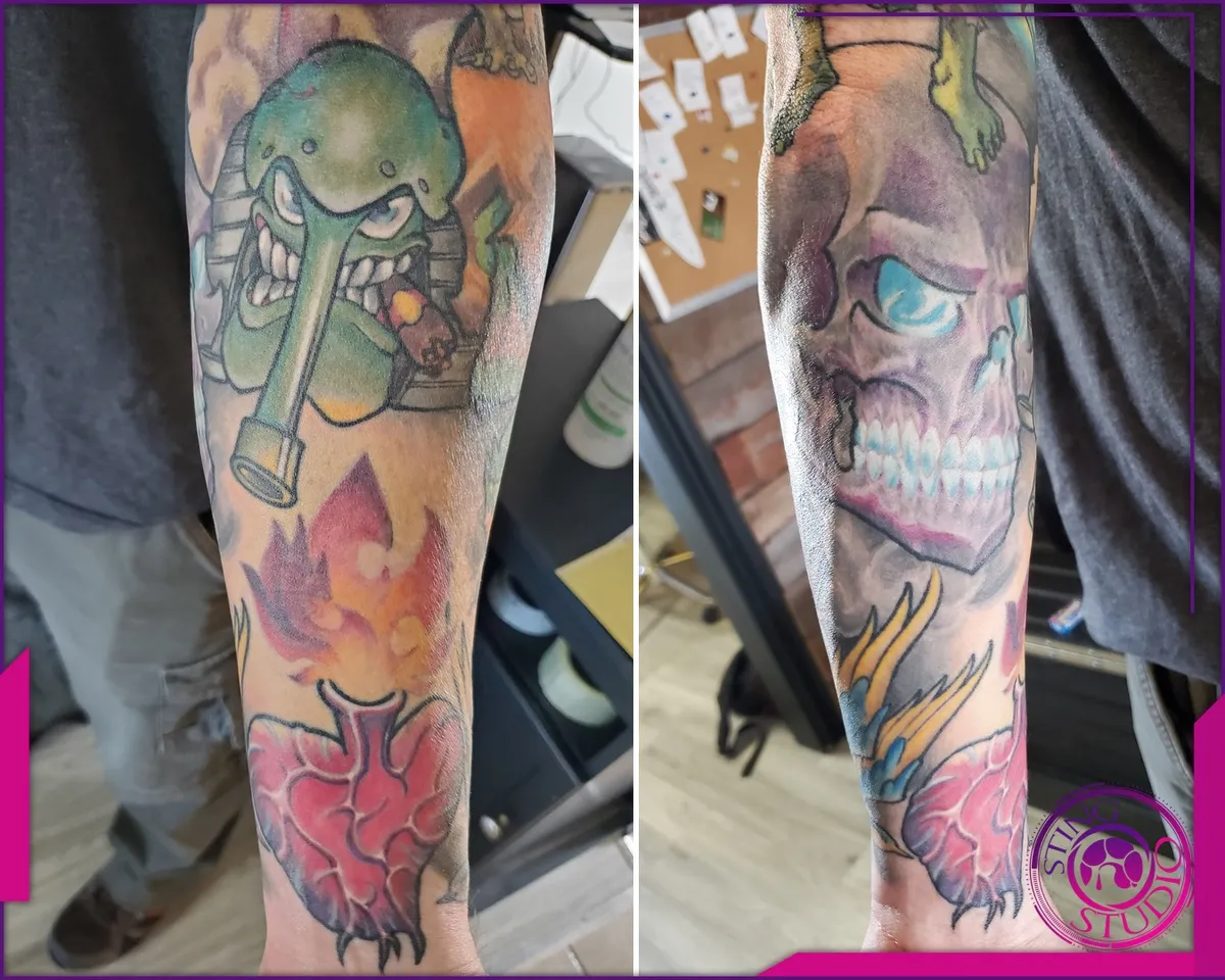 Colour tattoo by Sting Studio Ottawa