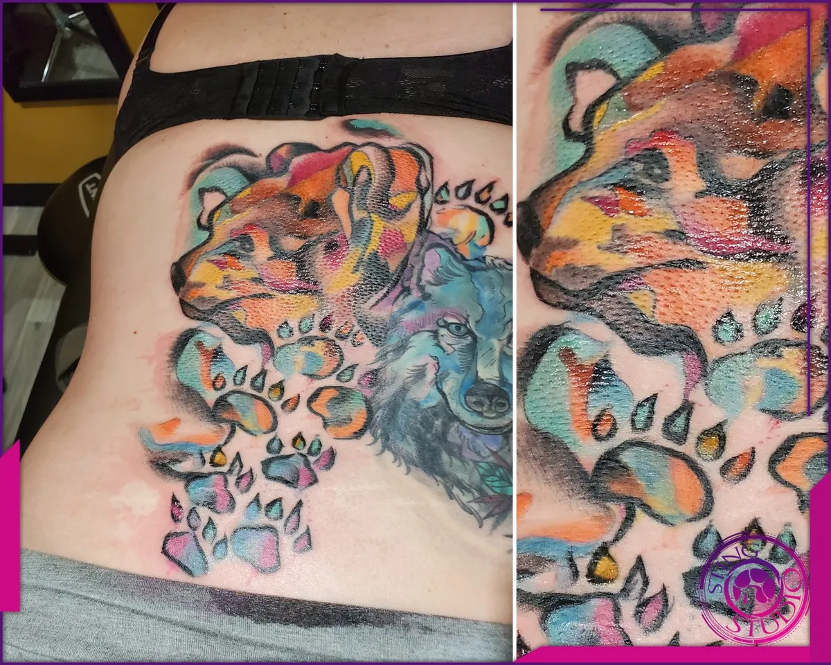 Colour tattoo by Sting Studio Ottawa