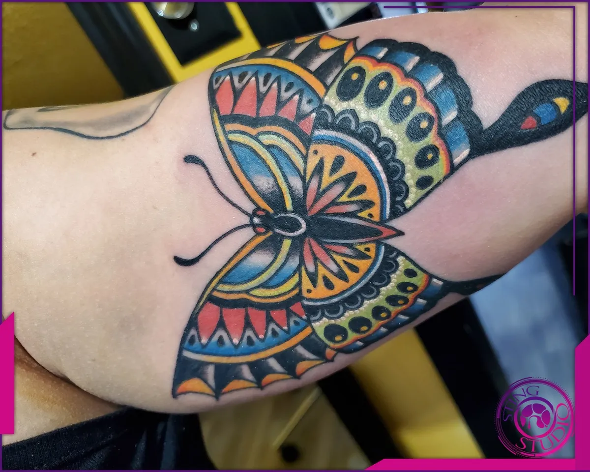 Colour tattoo by Sting Studio Ottawa