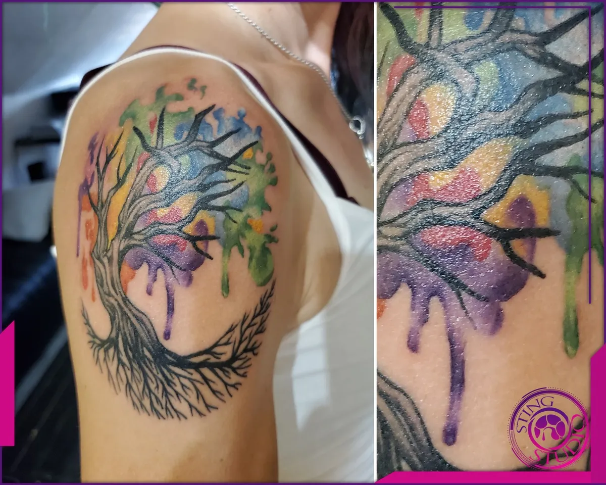 Colour tattoo by Sting Studio Ottawa