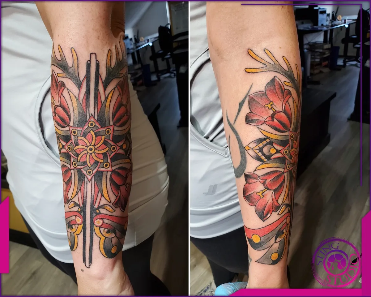Colour tattoo by Sting Studio Ottawa