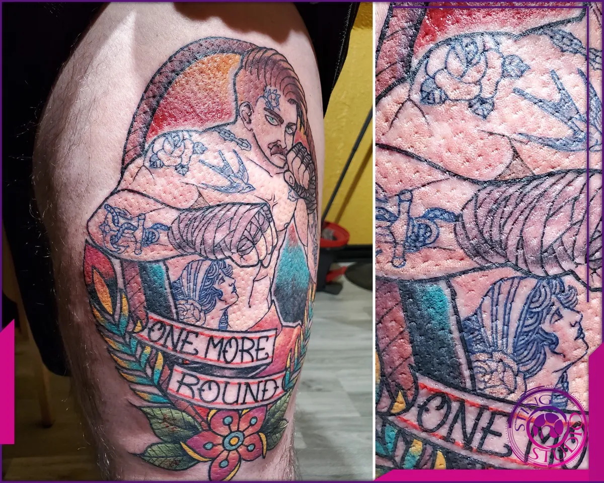 Colour tattoo by Sting Studio Ottawa