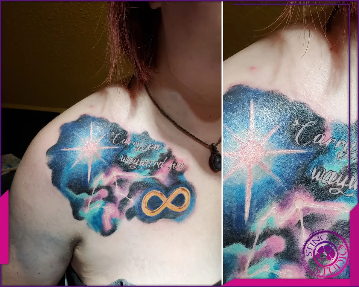 Colour tattoo by Sting Studio Ottawa