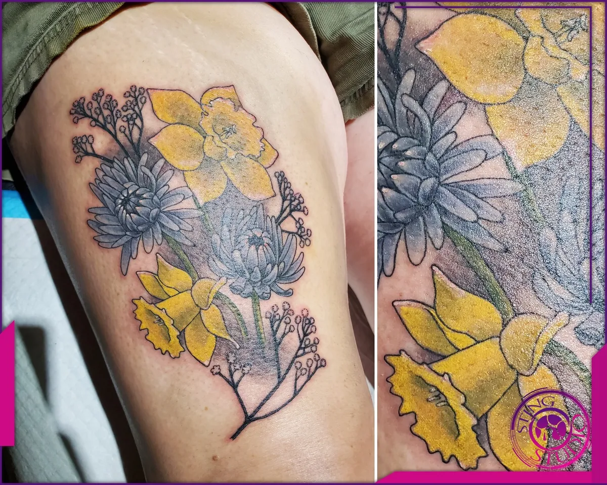 Colour tattoo by Sting Studio Ottawa