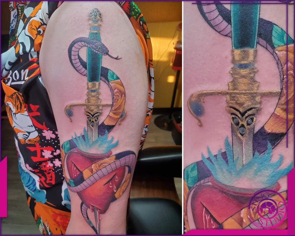 Colour tattoo by Sting Studio Ottawa