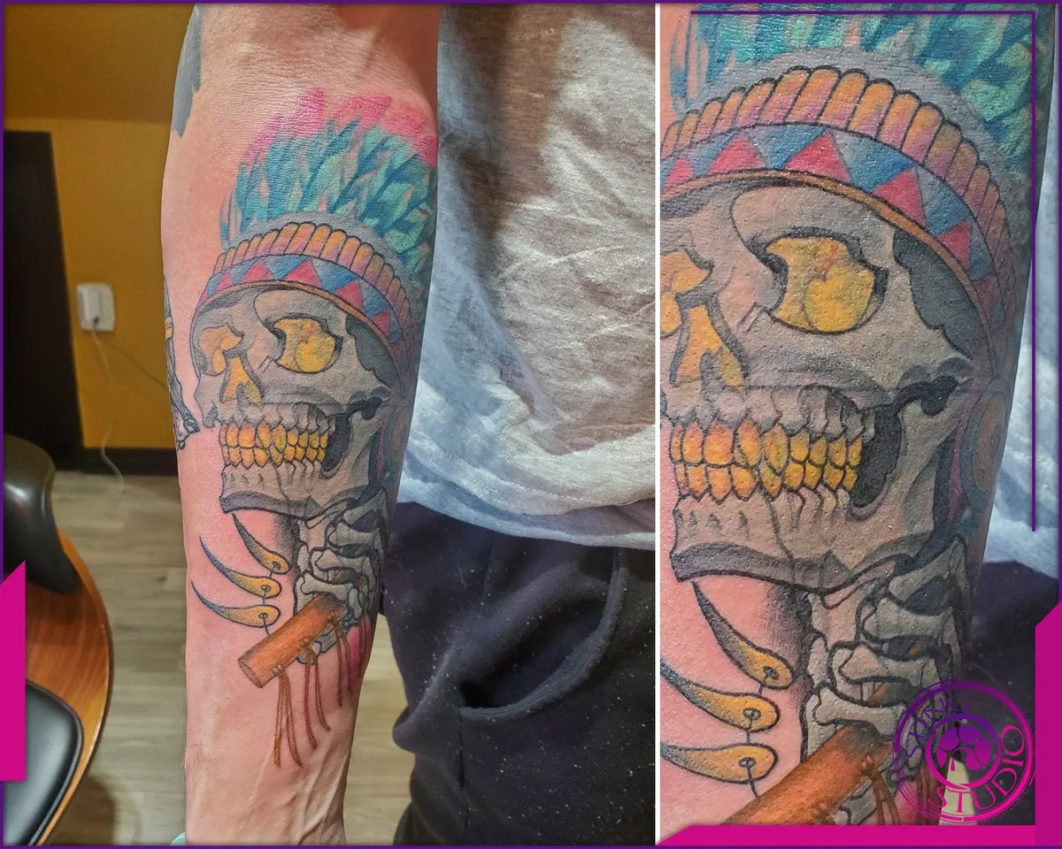 Colour tattoo by Sting Studio Ottawa