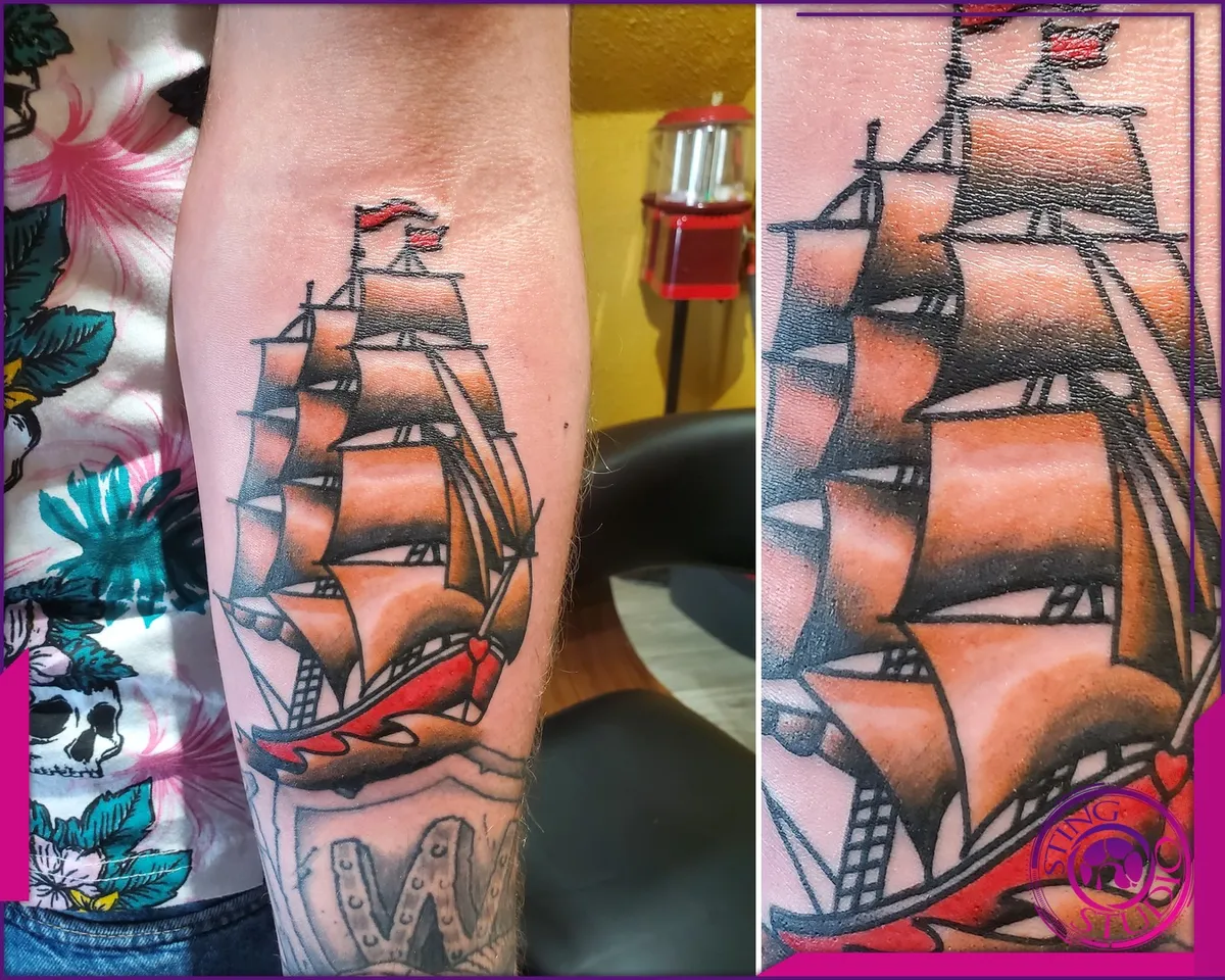 Colour tattoo by Sting Studio Ottawa