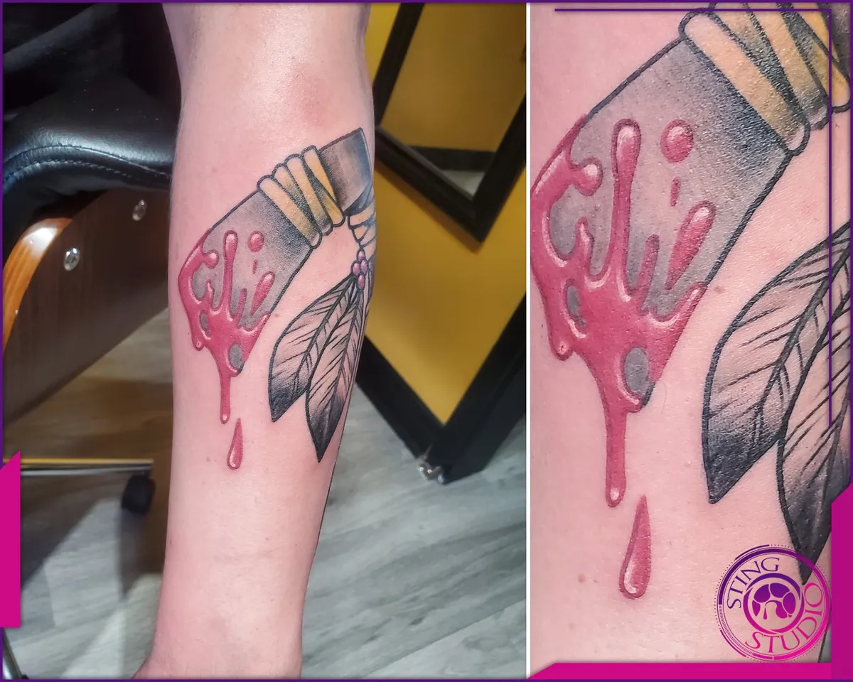 Colour tattoo by Sting Studio Ottawa