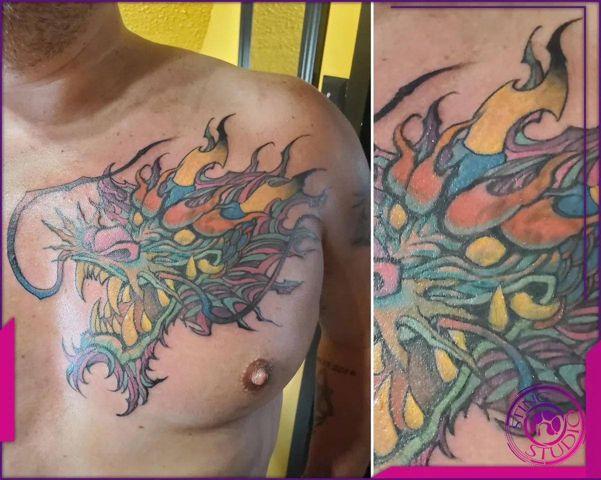 Colour tattoo by Sting Studio Ottawa