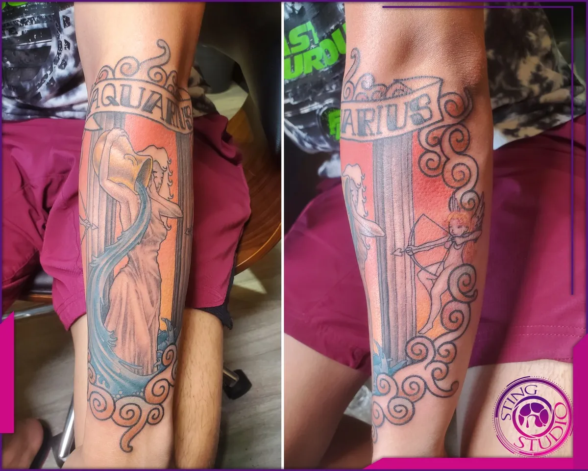 Colour tattoo by Sting Studio Ottawa