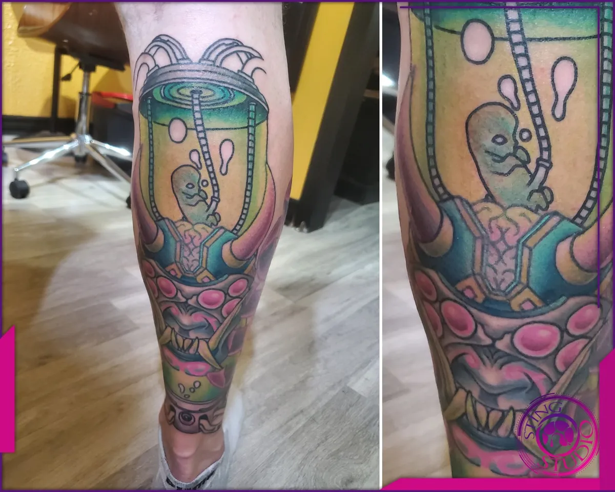Colour tattoo by Sting Studio Ottawa
