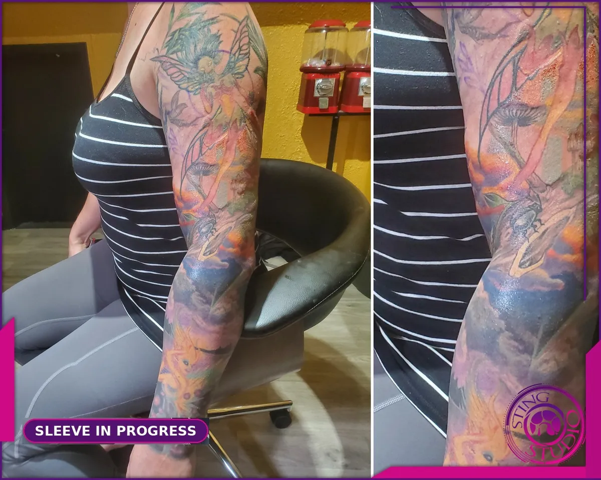 Colour tattoo by Sting Studio Ottawa