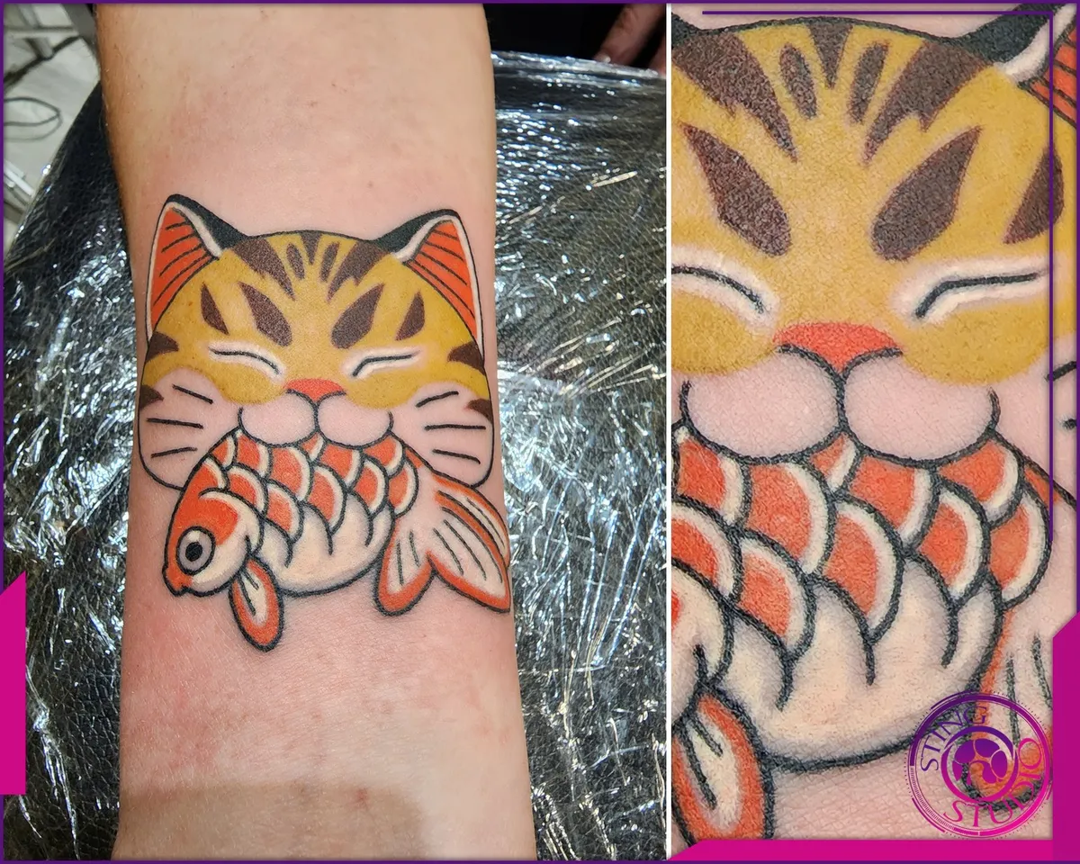 Colour tattoo by Sting Studio Ottawa