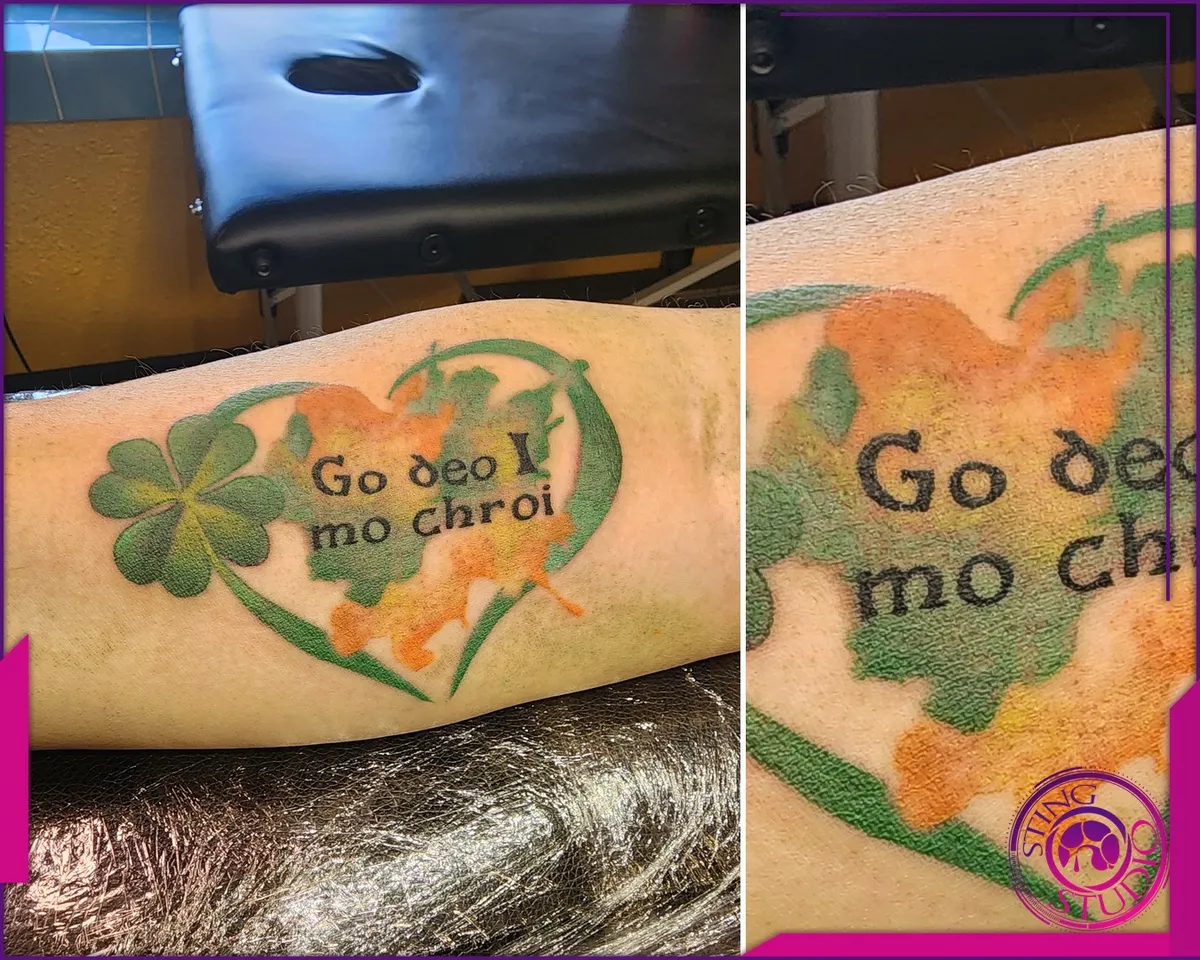 Colour tattoo by Sting Studio Ottawa