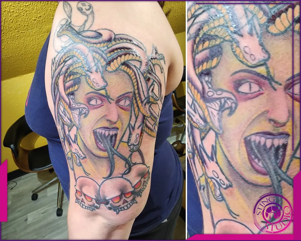 Colour tattoo by Sting Studio Ottawa