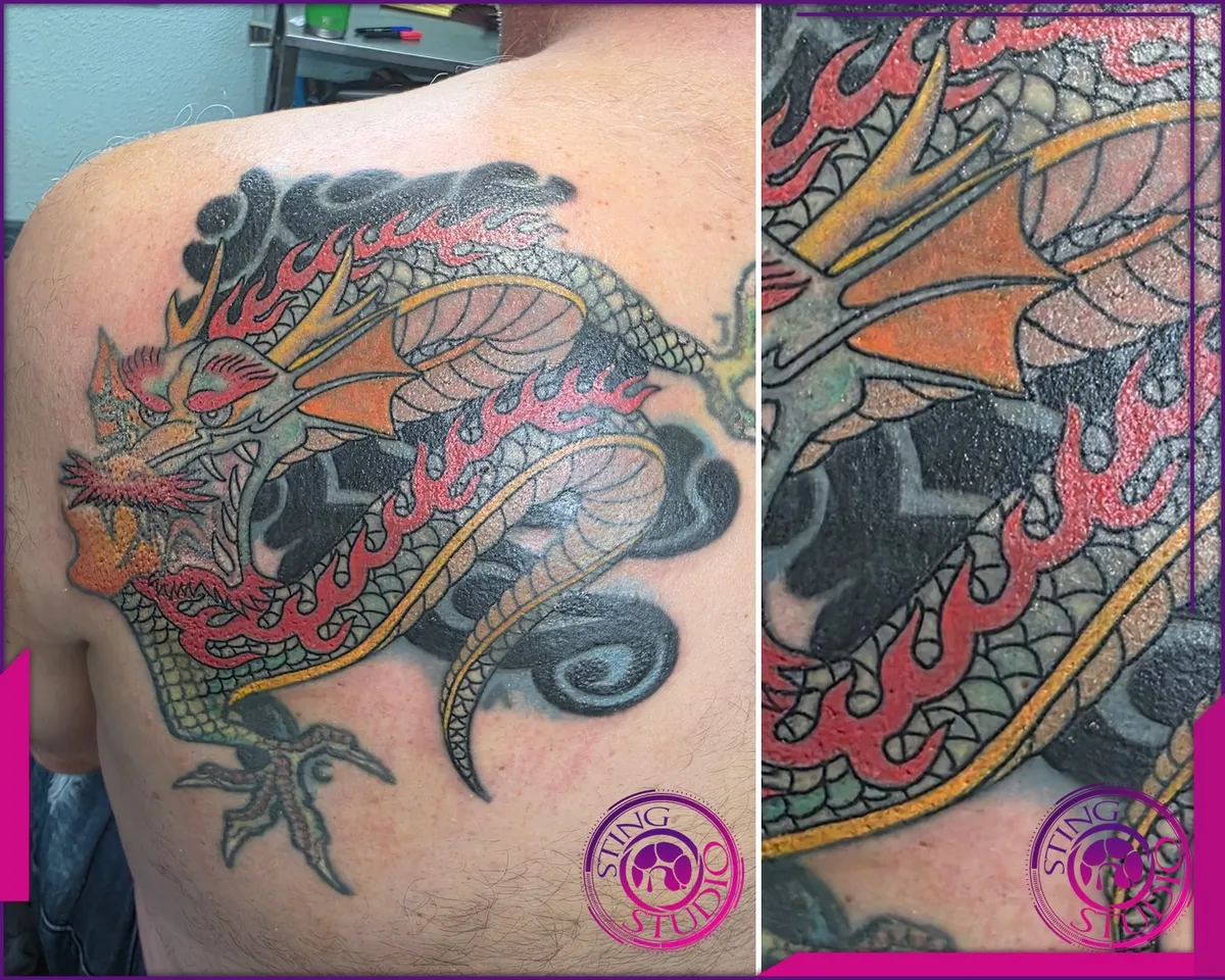 Colour tattoo by Sting Studio Ottawa